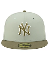 New Era Men's /Olive York Yankees Color Pack 59FIFTY Fitted Hat