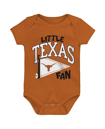 Outerstuff Baby Boys and Girls Texas Orange Longhorns Little Banner Bodysuit