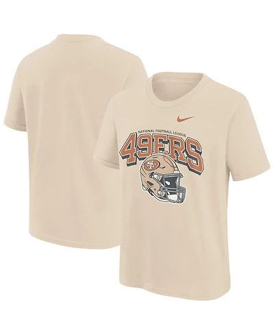 Nike Big Boys and Girls Natural San Francisco 49ers Easy Lane T-Shirt