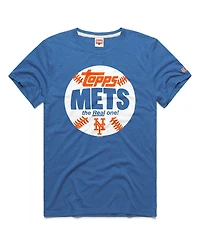 Homage Men's New York Mets Mlb x Topps Baseball The Real One Tri-Blend T-Shirt
