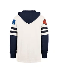 '47 Brand Men's Cream Chicago Bears Split Zone Cornerback Duo Lacer Hoodie