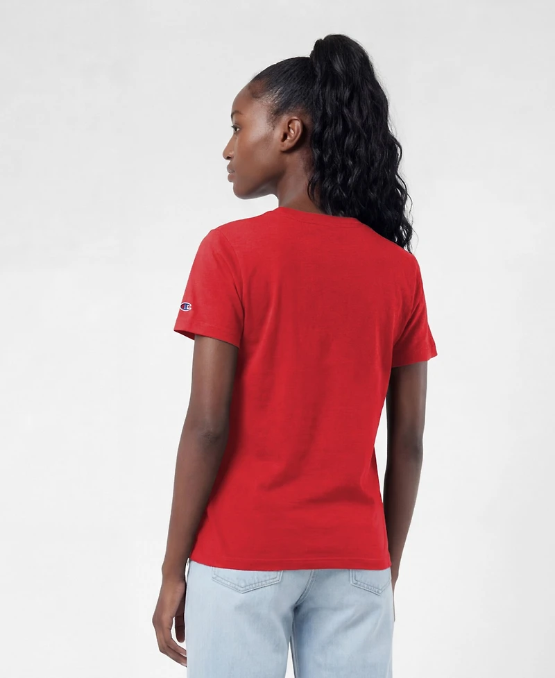 Champion Women's Kansas City Chiefs Crewneck Short-Sleeve Cotton-Blend T-Shirt