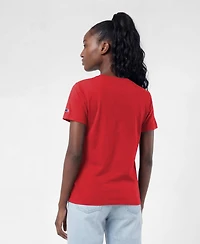 Champion Women's Kansas City Chiefs Crewneck Short-Sleeve Cotton-Blend T-Shirt