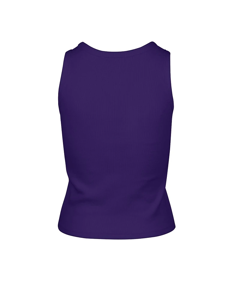 '47 Brand Women's Minnesota Vikings Cropped-Ribbed Cotton-Blend Tank Top