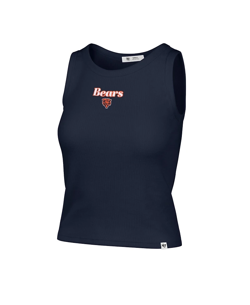 '47 Brand Women's Chicago Bears Cropped Ribbed Cotton-Blend Tank Top