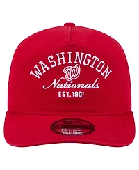 New Era Men's Red Washington Nationals Stacked 19TWENTY Adjustable Hat