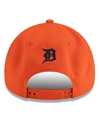 New Era x Hyperfly Men's Orange Detroit Tigers A-Frame 9FORTY Adjustable Hat