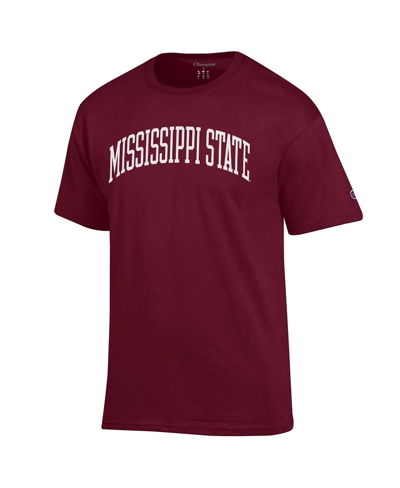 Champion Men's Mississippi State Bulldogs Basic Arch Screen-Print Graphic Classic-Fit T-Shirt