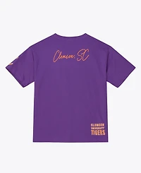 Mitchell & Ness Men's Purple Clemson Tigers Double Clutch Premium T-Shirt