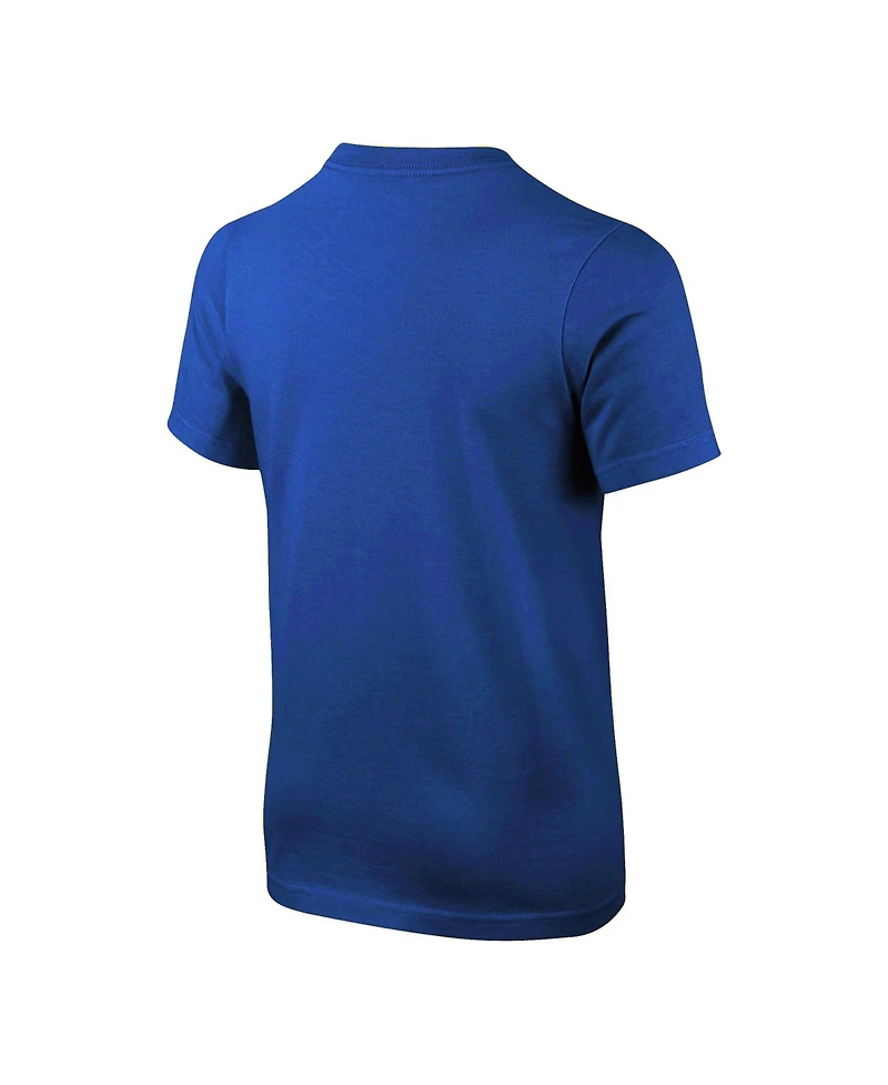 Nike Big Boys and Girls Royal Kentucky Wildcats Logo T-Shirt