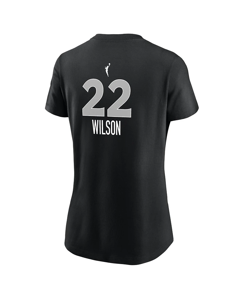Nike Women's Las Vegas Aces A'ja Wilson Name & Number Explorer Edition T-Shirt
