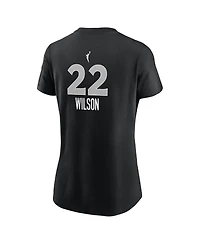 Nike Women's Las Vegas Aces A'ja Wilson Name & Number Explorer Edition T-Shirt