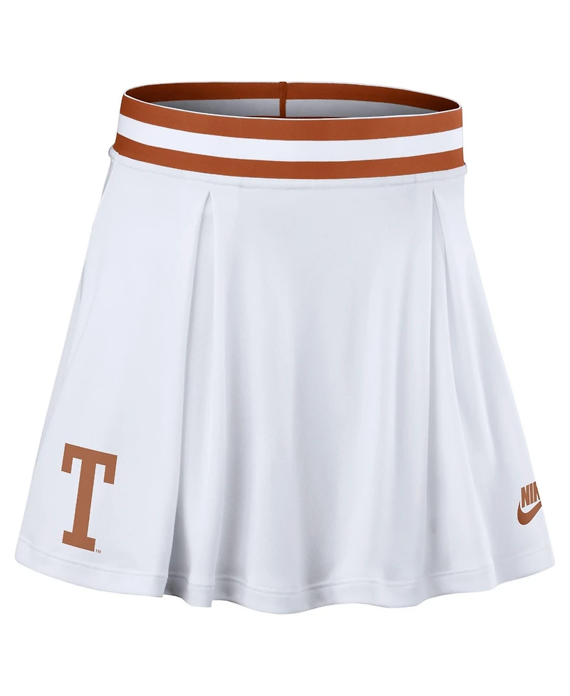 Nike Women's Texas Longhorns Pleated High-Waisted Skort, 4" Inseam