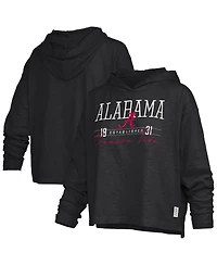 Pressbox Women's Alabama Crimson Tide Castillo Slub Long-Sleeve Hooded T-Shirt