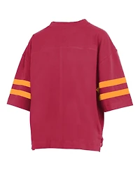 Pressbox Women's Usc Trojans Wayne Tyler Cropped Oversized Crewneck T-Shirt
