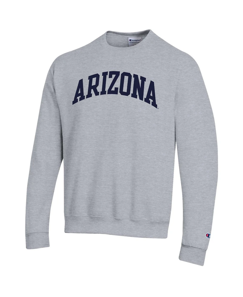 Champion Men's Arizona Wildcats Basic Arch Fleece Crewneck Long-Sleeve Sweatshirt