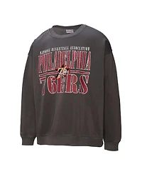 Mitchell & Ness Men's Philadelphia 76ers Nba Downtown Collection Relaxed-Fit Fleece Sweatshirt