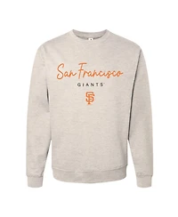 Soft As A Grape Women's San Francisco Giants Pigment Dye Relaxed Fit Crewneck Sweatshirt