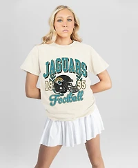 Gameday Couture Women's Jacksonville Jaguars Distressed Graphic Cotton-Blend T-Shirt
