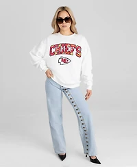 Gameday Couture Women's Kansas City Chiefs Sweet Play Oversized Drop Shoulder Sweatshirt