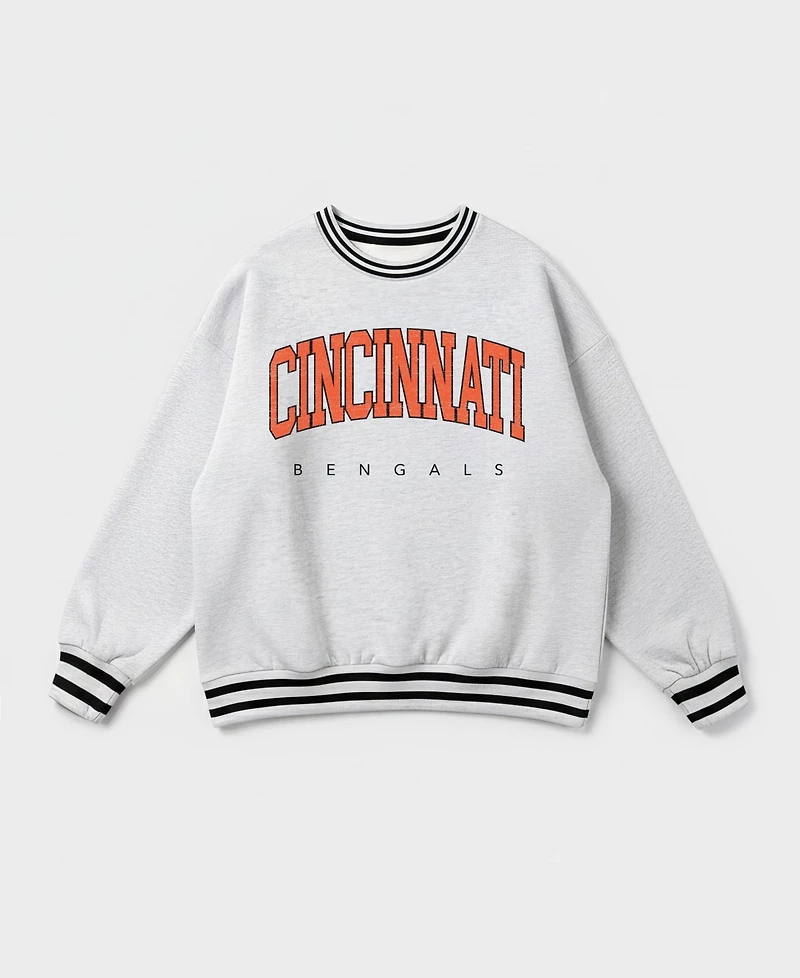 Gameday Couture Women's Cincinnati Bengals Oversized Pullover Sweatshirt