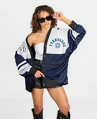 Gameday Couture Women's Tennessee Titans Mvp Era Oversized V-Neck Button-Down Cardigan