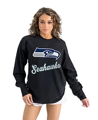 Gameday Couture Women's Seattle Seahawks Oversized Long-Sleeve T-Shirt