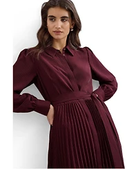 Phase Eight Women's Ren Pleated Midi Shirt Dress