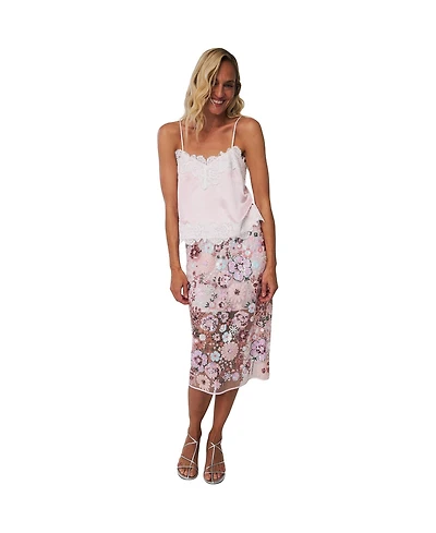 Cras Women's Brooklyn Embellished Midi Skirt