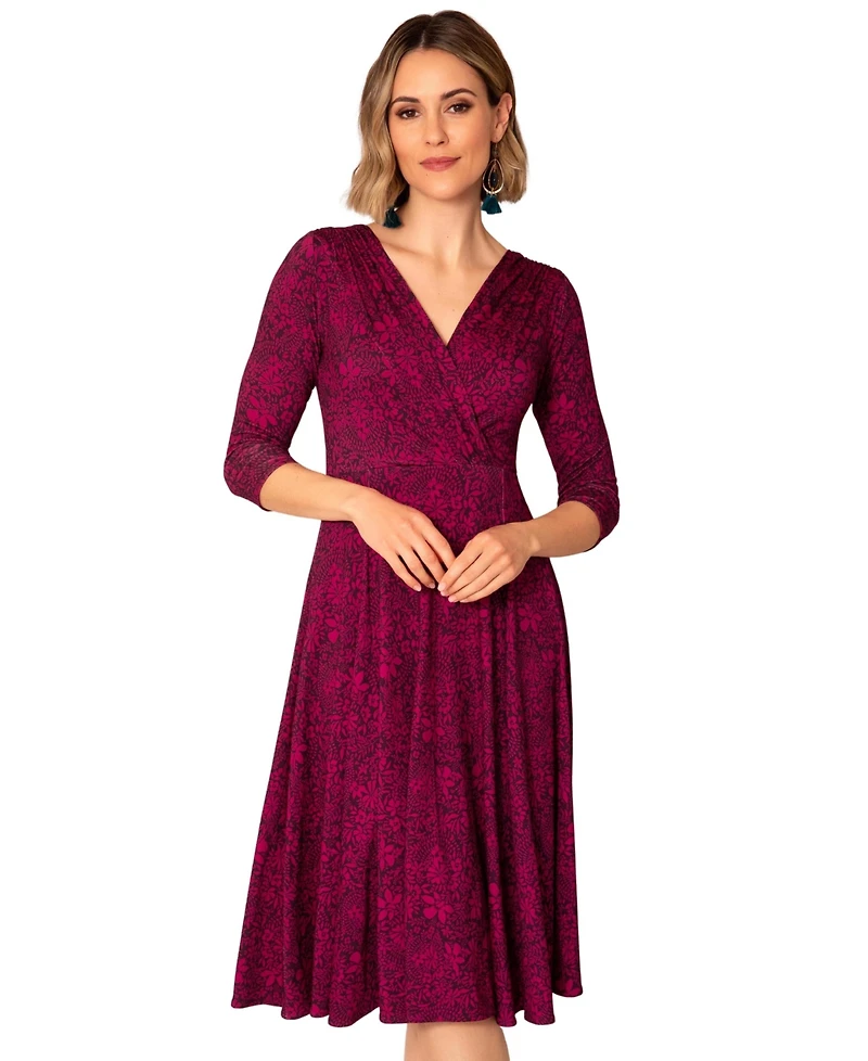 Alie Street London Women's Sculpted Fit Flare Midi Dress