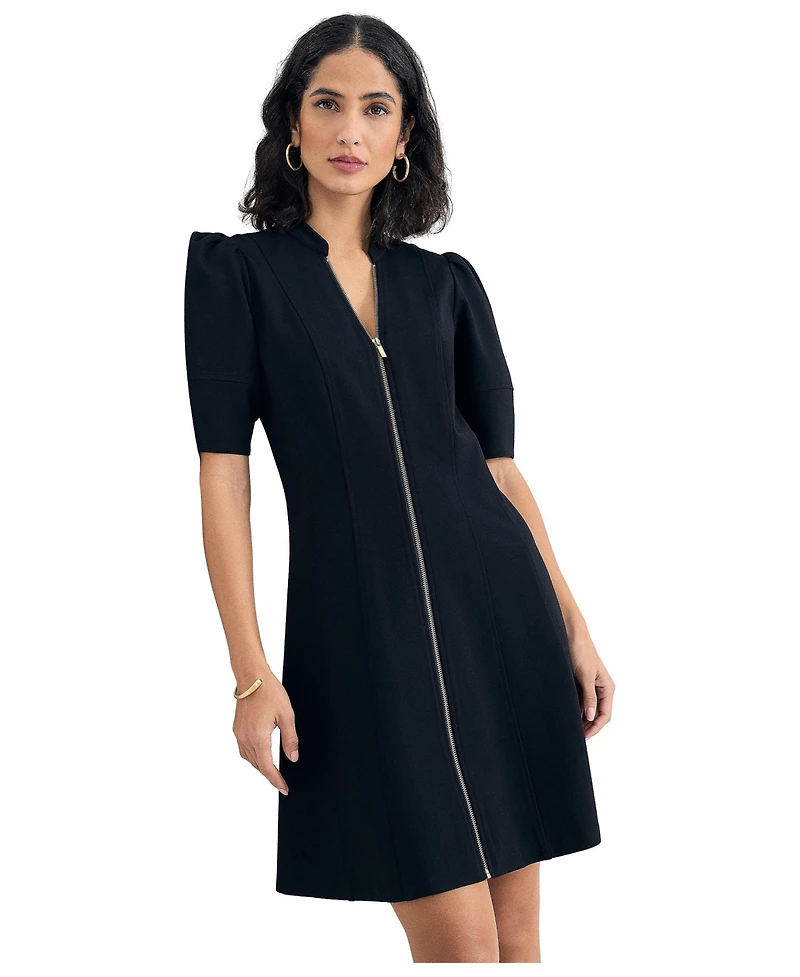 Phase Eight Women's Alima Ponte Zip A-Line Dress