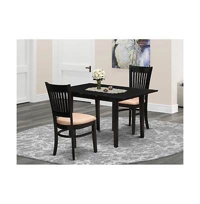 East West Furniture Dining Table- Dining Chairs