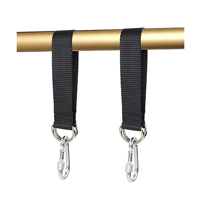 Piscifun Outdoor Tree Swing Straps Hanging Kit Heavy Duty Nylon Webbing Carabiners 220 Lbs Weight Capacity
