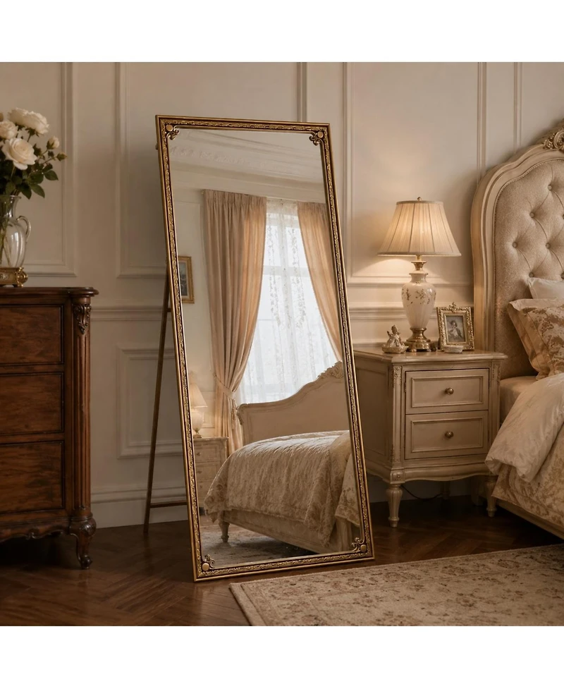 Phying 70.1x31.9 Inch Full Length Mirror with Stand Large Floor Standing Dressing Mirror Freestanding Leaning or Hanging Wall Mounted Mirror