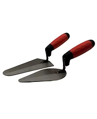 Xdovet Masonry Trowel Set High Carbon Steel Comfort Grip 2-Piece