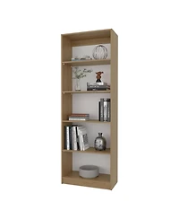 Fm Furniture Dam Bookcase with Open Storage and 5 Shelves