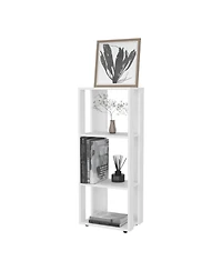 Fm Furniture Modoc Bookcase in Melamine with Open Storage
