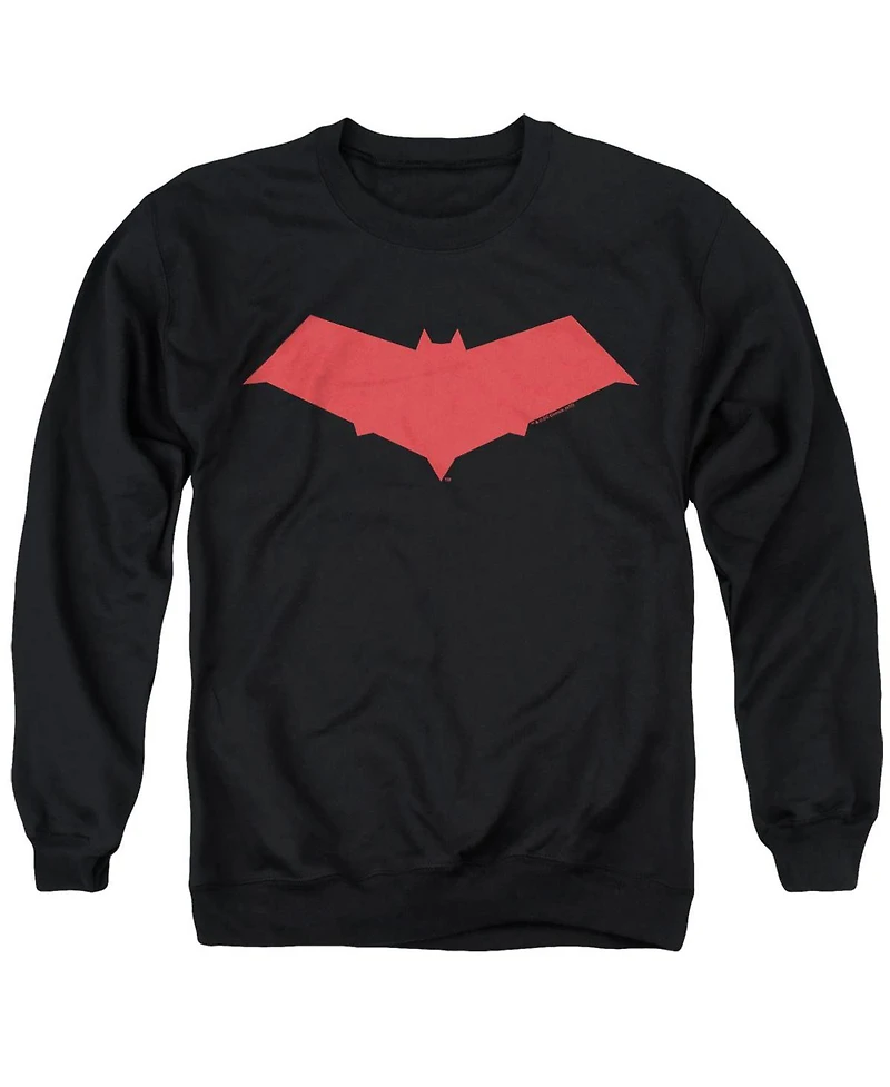 Batman Men's Graphic Long-Sleeve Crewneck Cotton-Blend Sweatshirt
