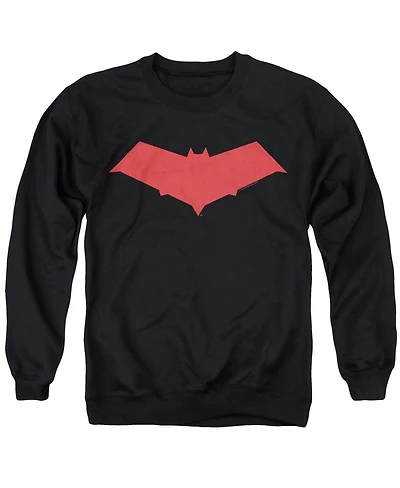 Batman Men's Graphic Long-Sleeve Crewneck Cotton-Blend Sweatshirt