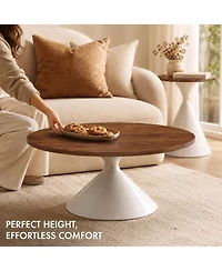 Streamdale Furniture 2-Piece Round Coffee Table Set