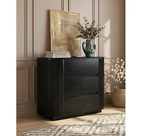 Tribesigns Large Nightstand, Oversized Night Stand with 3 Drawers
