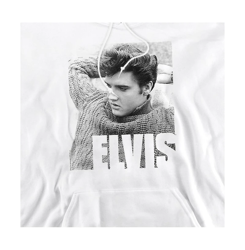 Elvis Men's Presley Relaxing Graphic Pull-Over Hoodie
