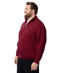 KingSize Men's Big & Tall Quarter-Zip Fleece Sweatshirt