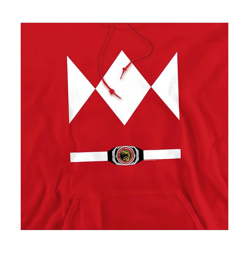 Power Rangers Men's Ranger Uniform Pull-Over Hoodie