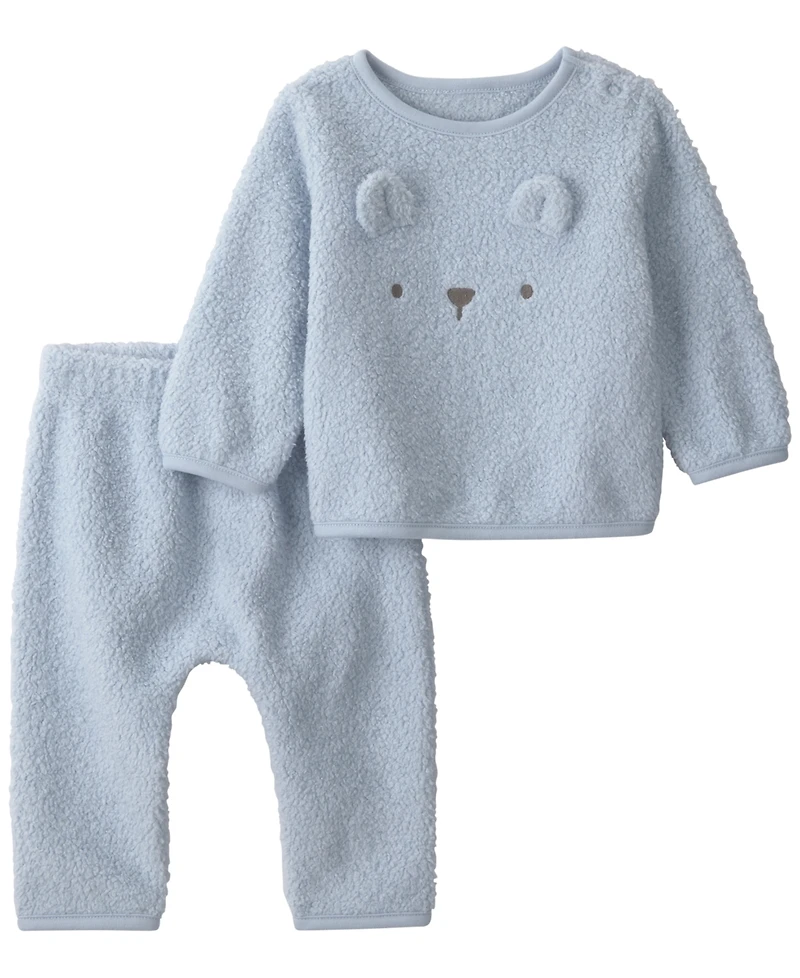 Carter's Baby Boys' Bear Fleece Top and Pants, 2-Piece Set