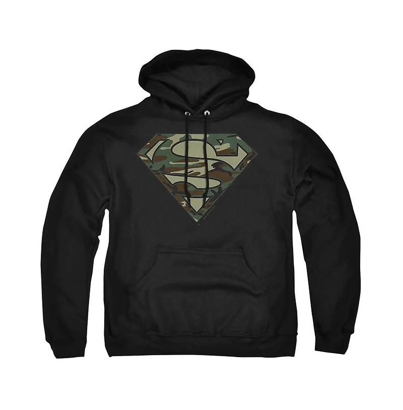Superman Men's Camo Graphic Pull-Over Hoodie