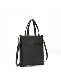 Susu Genuine Leather Small Crossbody Messenger Bag for Women, Mini Top Handle Purse with Adjustable Shoulder Strap and Front Pocket