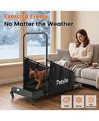 Gymax Dog Treadmill for Small and Medium Dogs with Remote Control and Lcd Display for Home