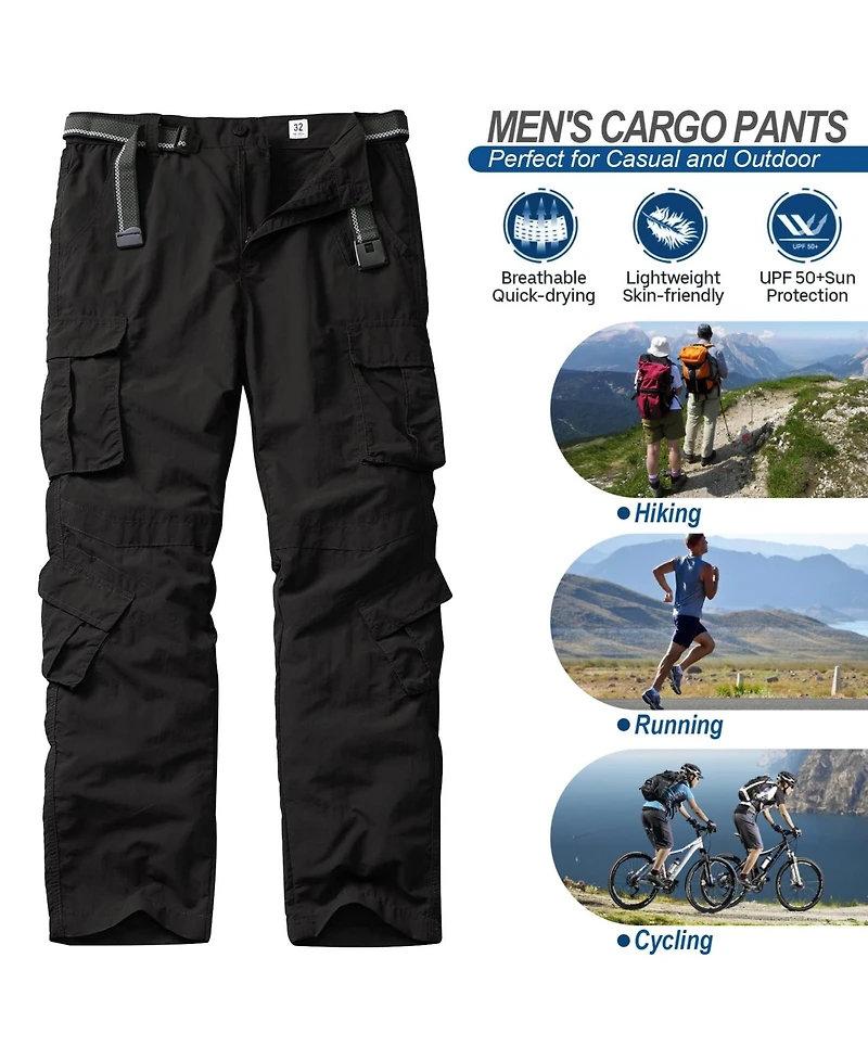 Piscifun Men's Hiking Stretch Cargo Pants
