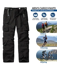 Piscifun Men's Hiking Stretch Cargo Pants